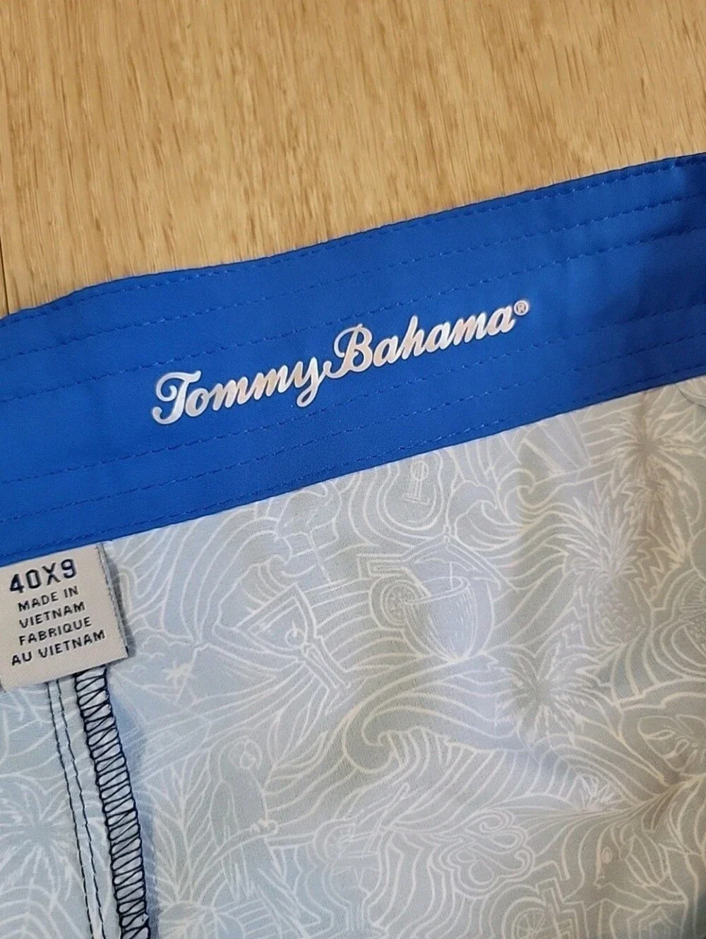 Tommy Bahama Blue Board Shorts Swim Trunks